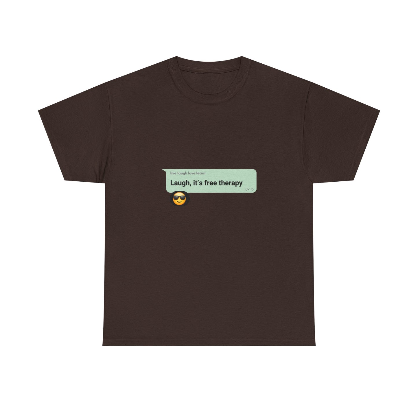 laugh it's free therapy Unisex Heavy Cotton Tee