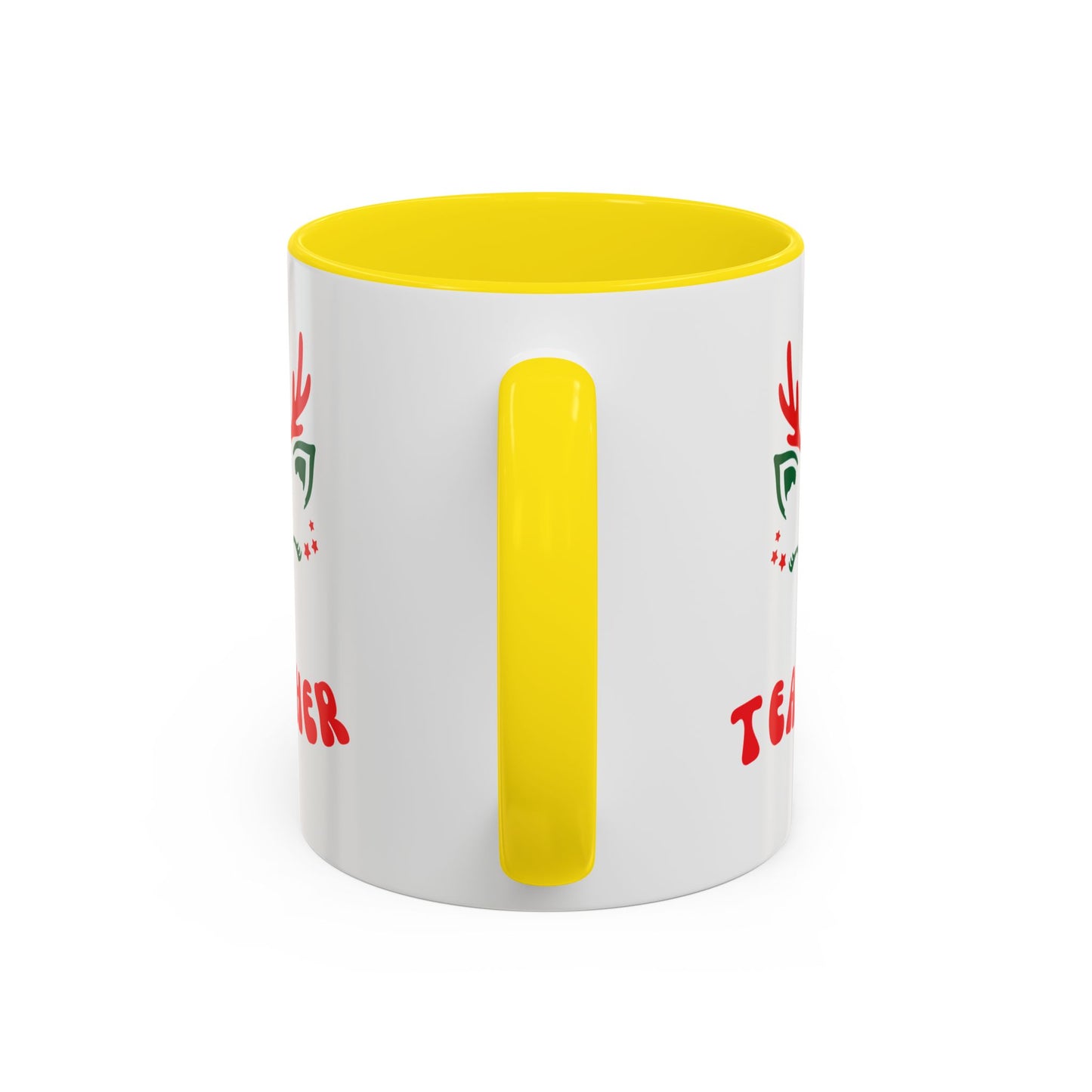 Festive Teacher raindeer Accent Coffee Mug (11, 15oz)
