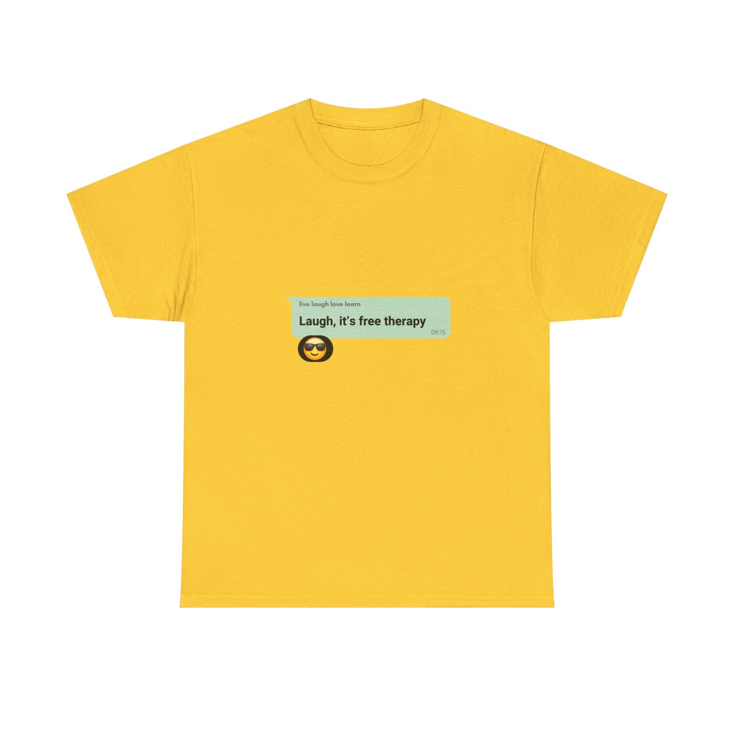 laugh it's free therapy Unisex Heavy Cotton Tee
