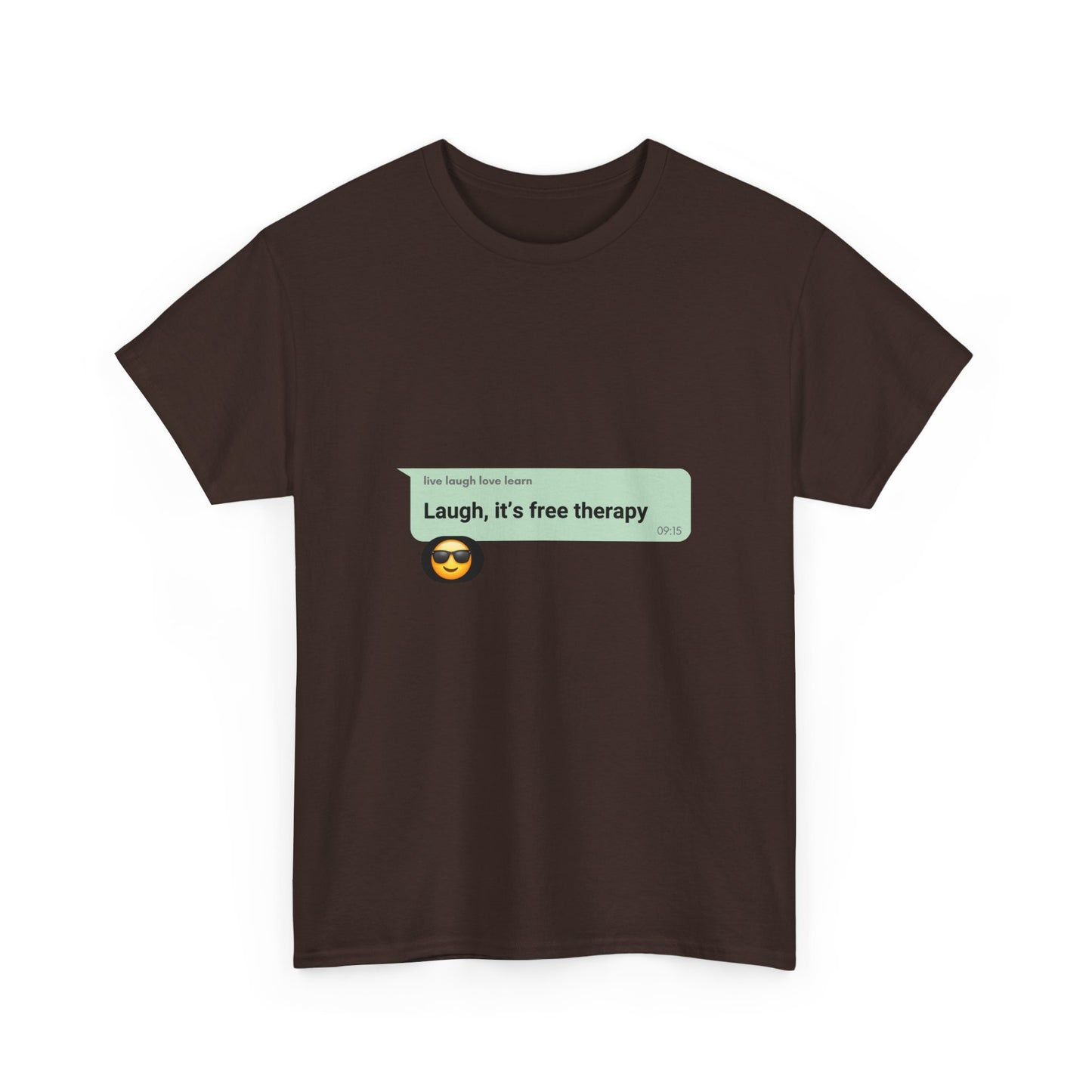 laugh it's free therapy Unisex Heavy Cotton Tee