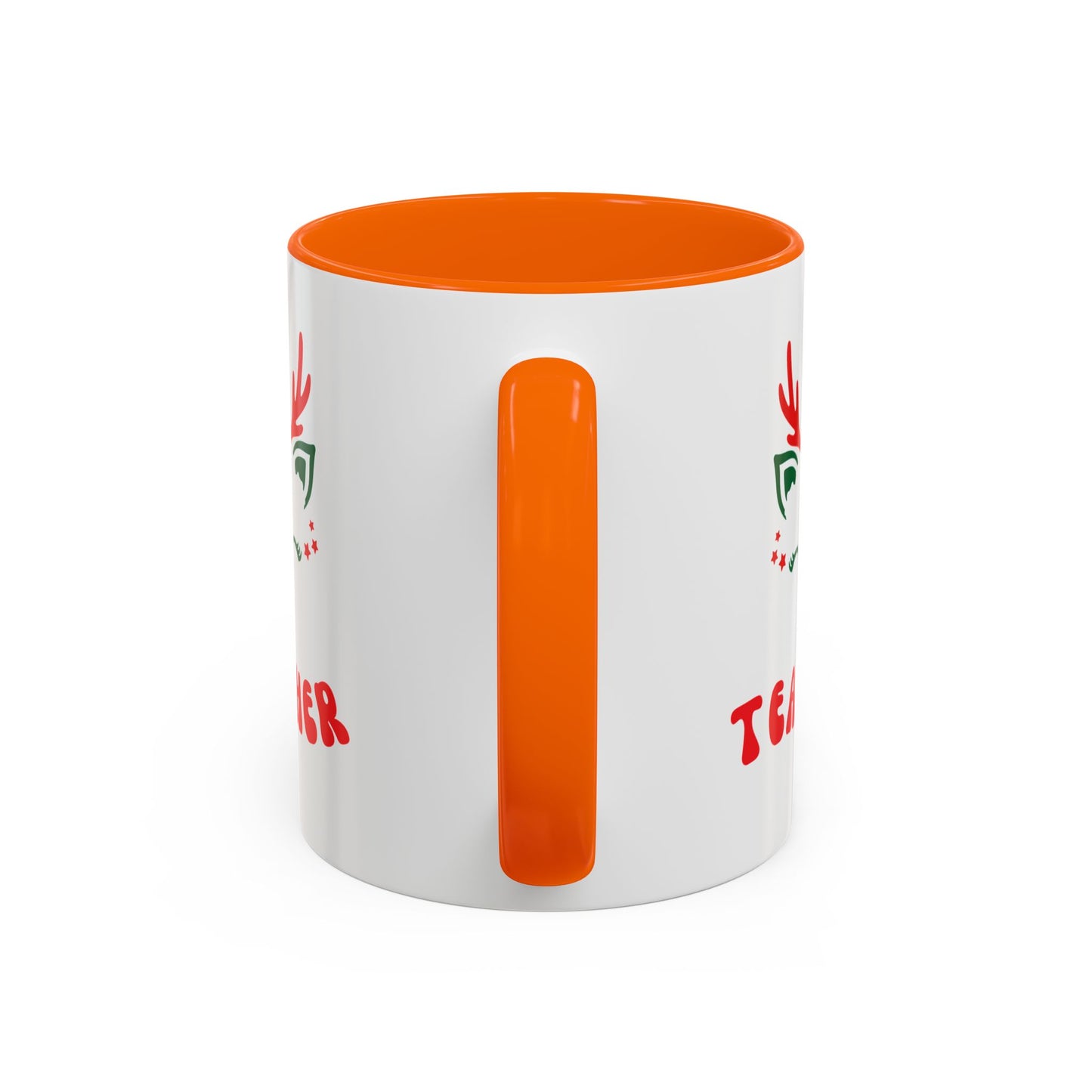 Festive Teacher raindeer Accent Coffee Mug (11, 15oz)