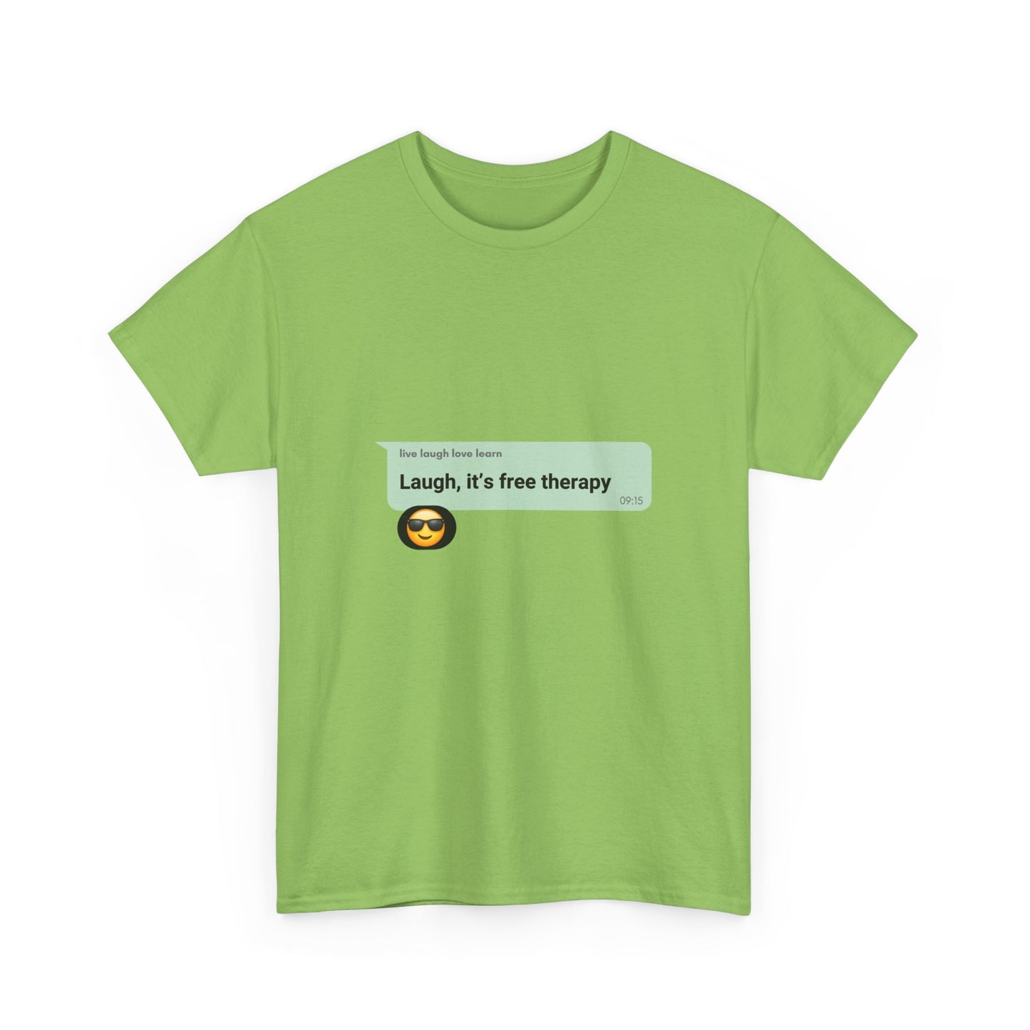 laugh it's free therapy Unisex Heavy Cotton Tee