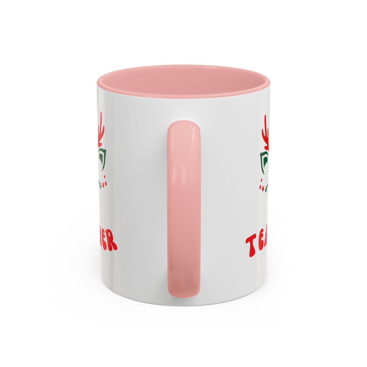Festive Teacher raindeer Accent Coffee Mug (11, 15oz)