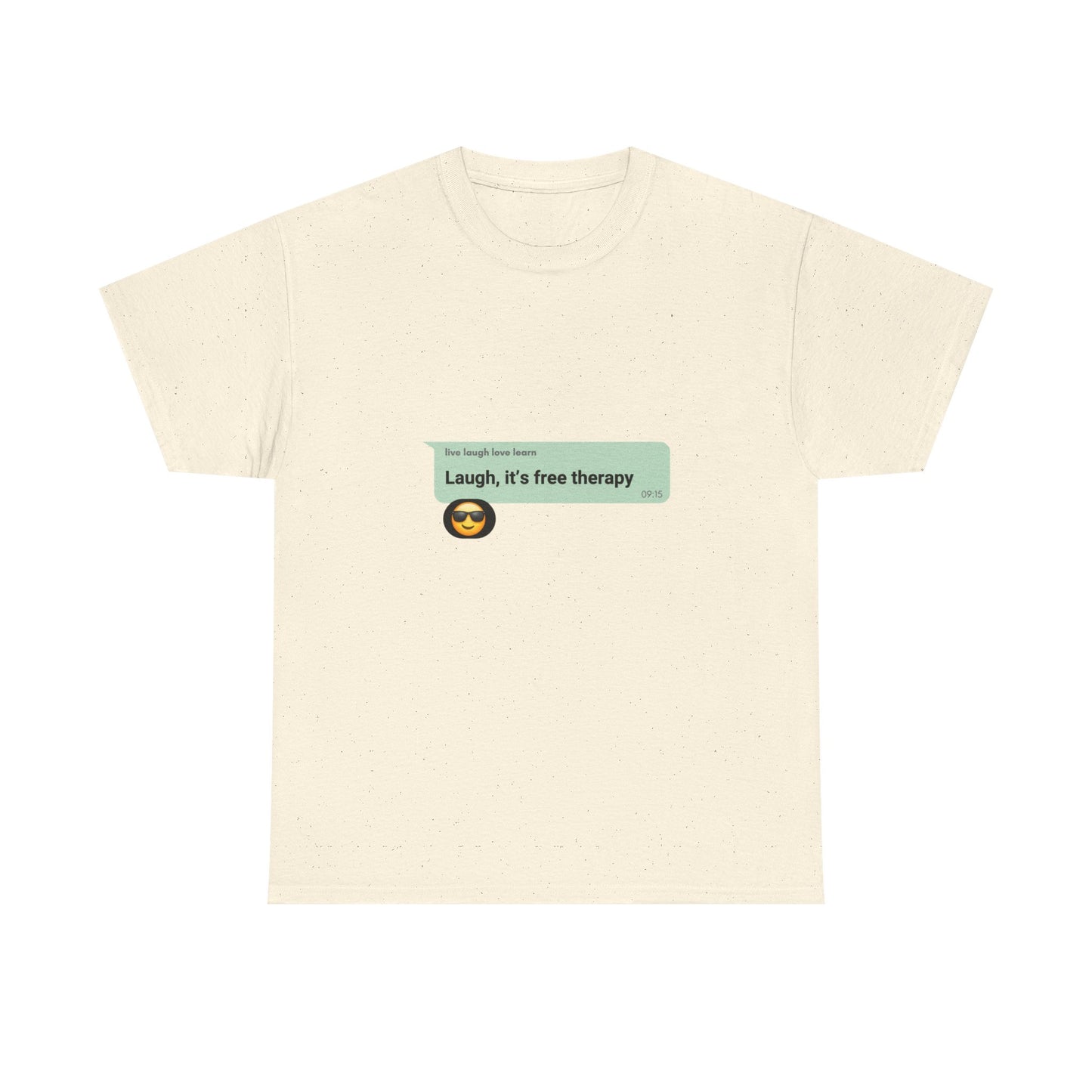 laugh it's free therapy Unisex Heavy Cotton Tee