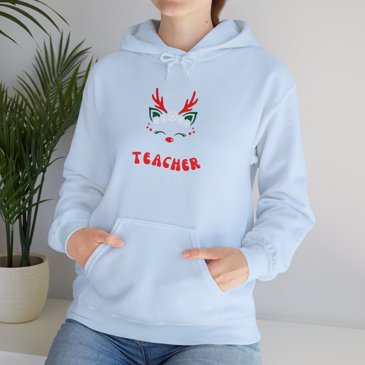 Festive Teacher Hooded Sweatshirt