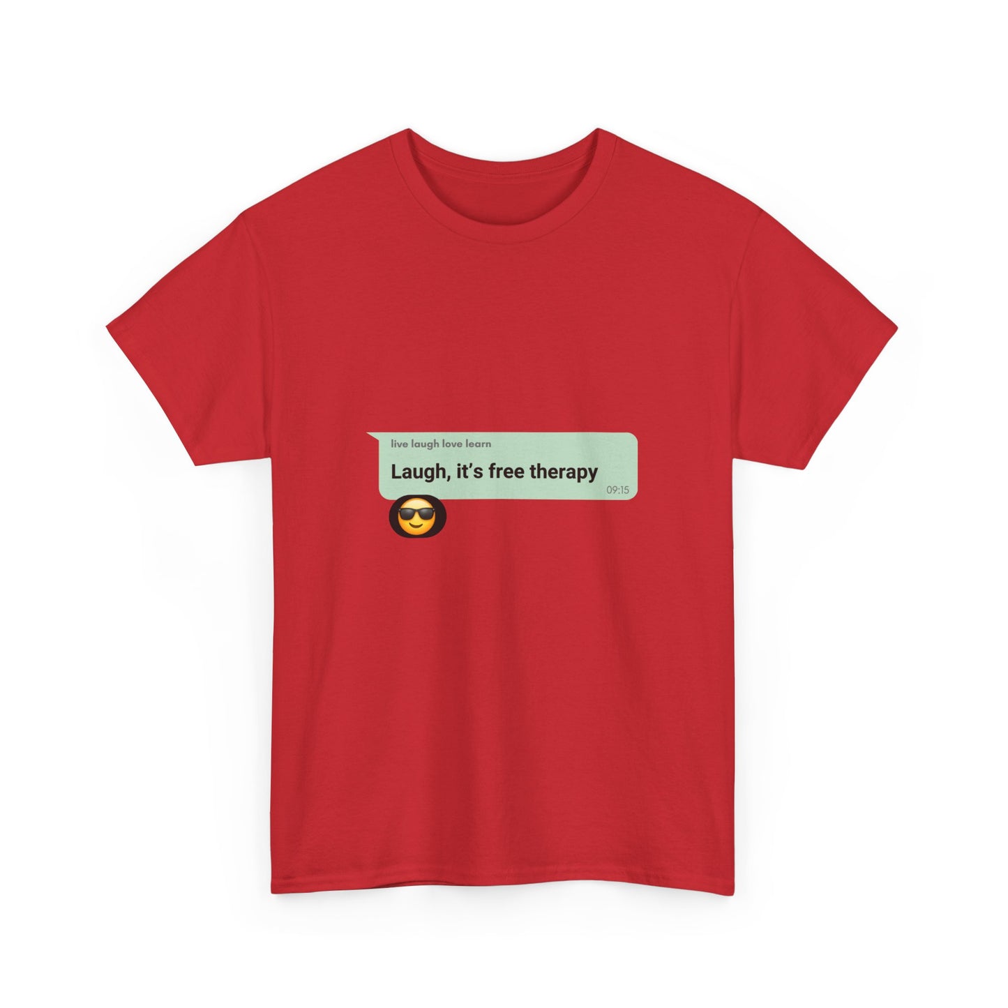 laugh it's free therapy Unisex Heavy Cotton Tee
