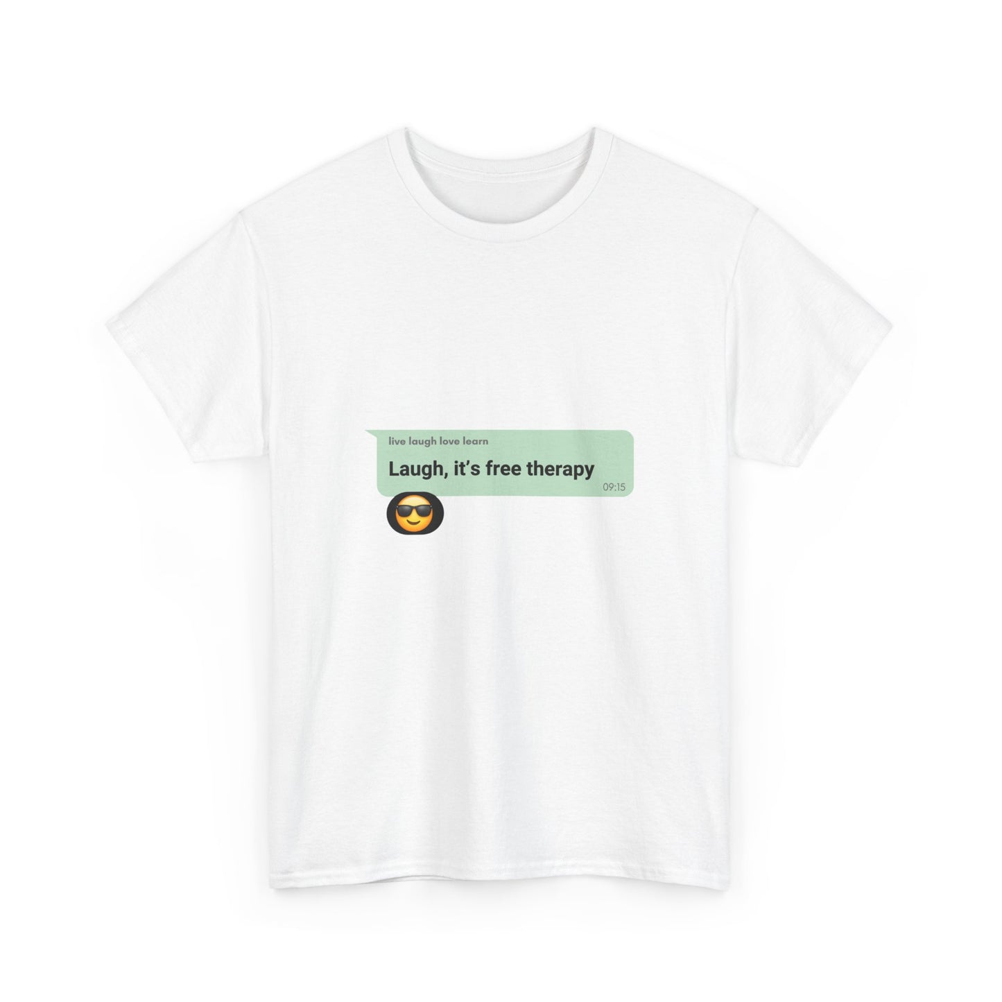 laugh it's free therapy Unisex Heavy Cotton Tee