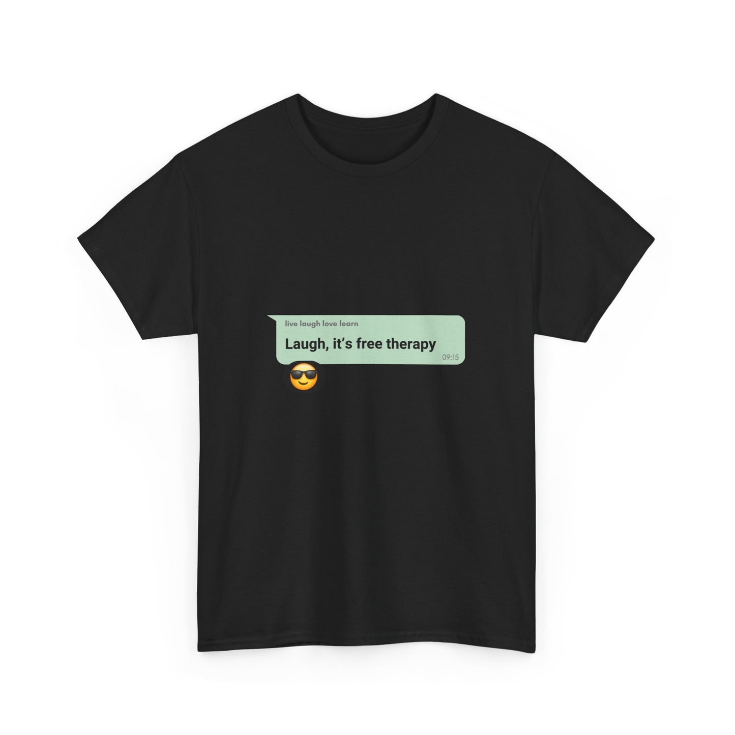 laugh it's free therapy Unisex Heavy Cotton Tee