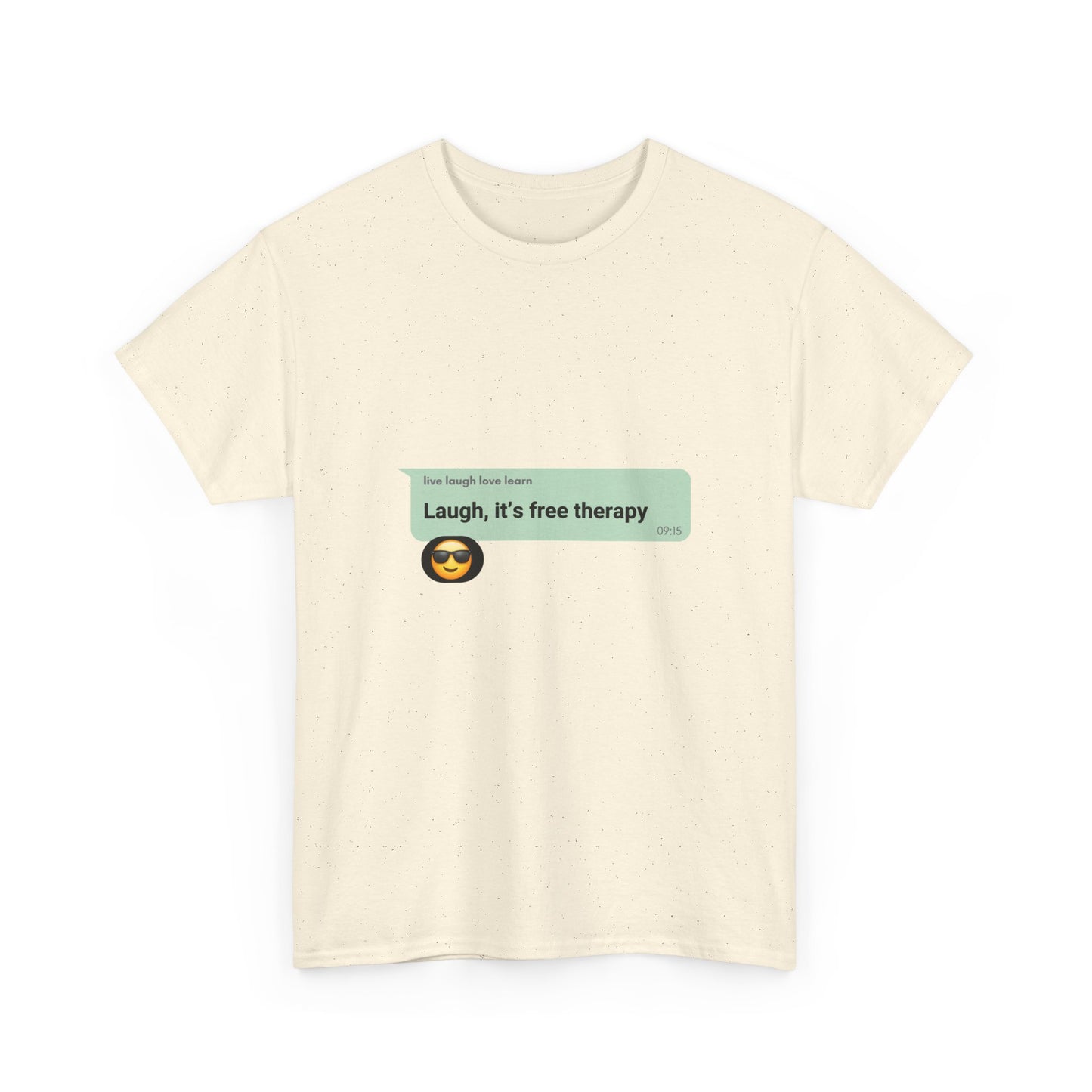 laugh it's free therapy Unisex Heavy Cotton Tee