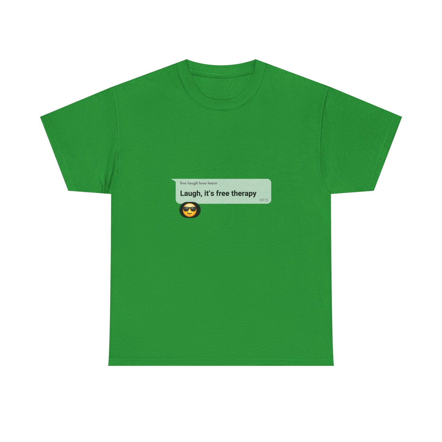 laugh it's free therapy Unisex Heavy Cotton Tee