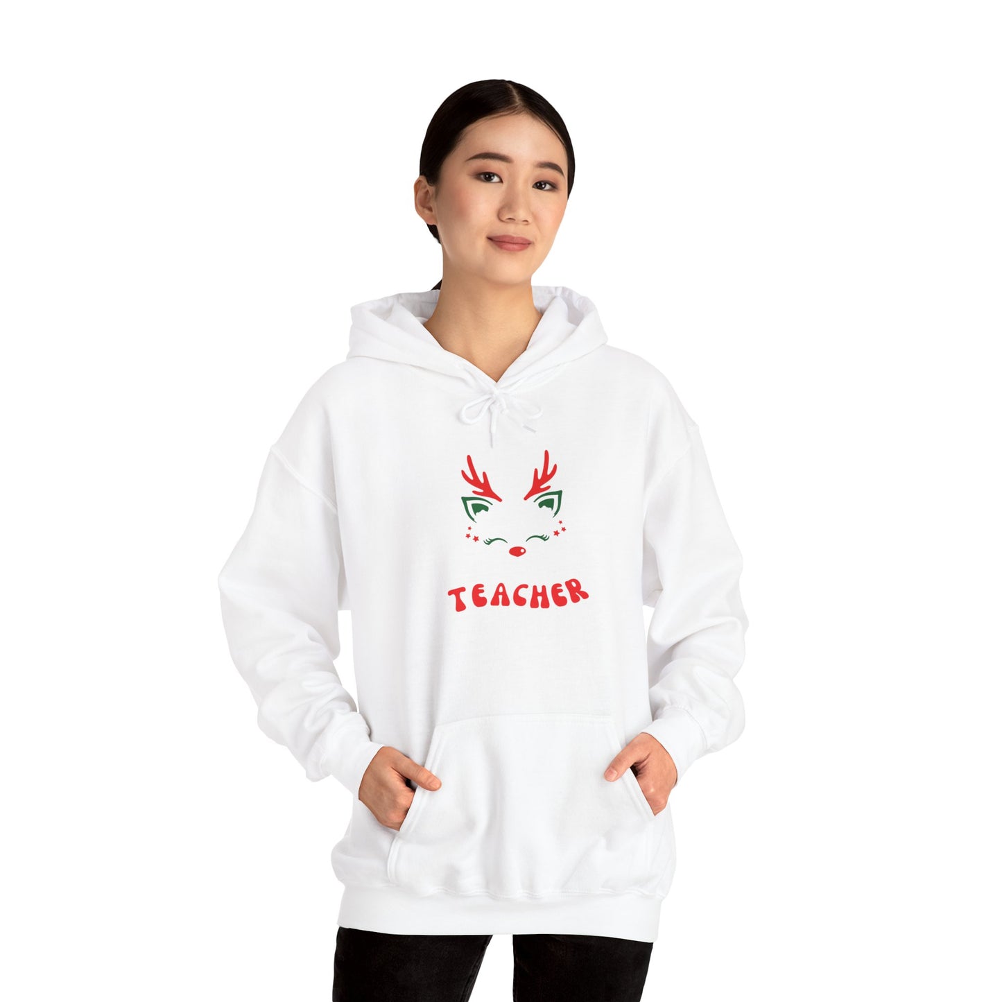 Festive Teacher Hooded Sweatshirt