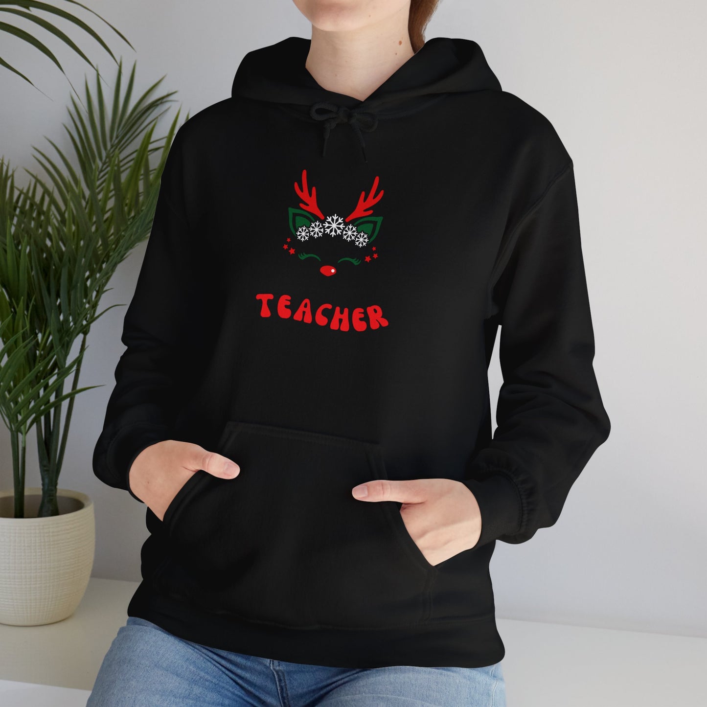 Festive Teacher Hooded Sweatshirt