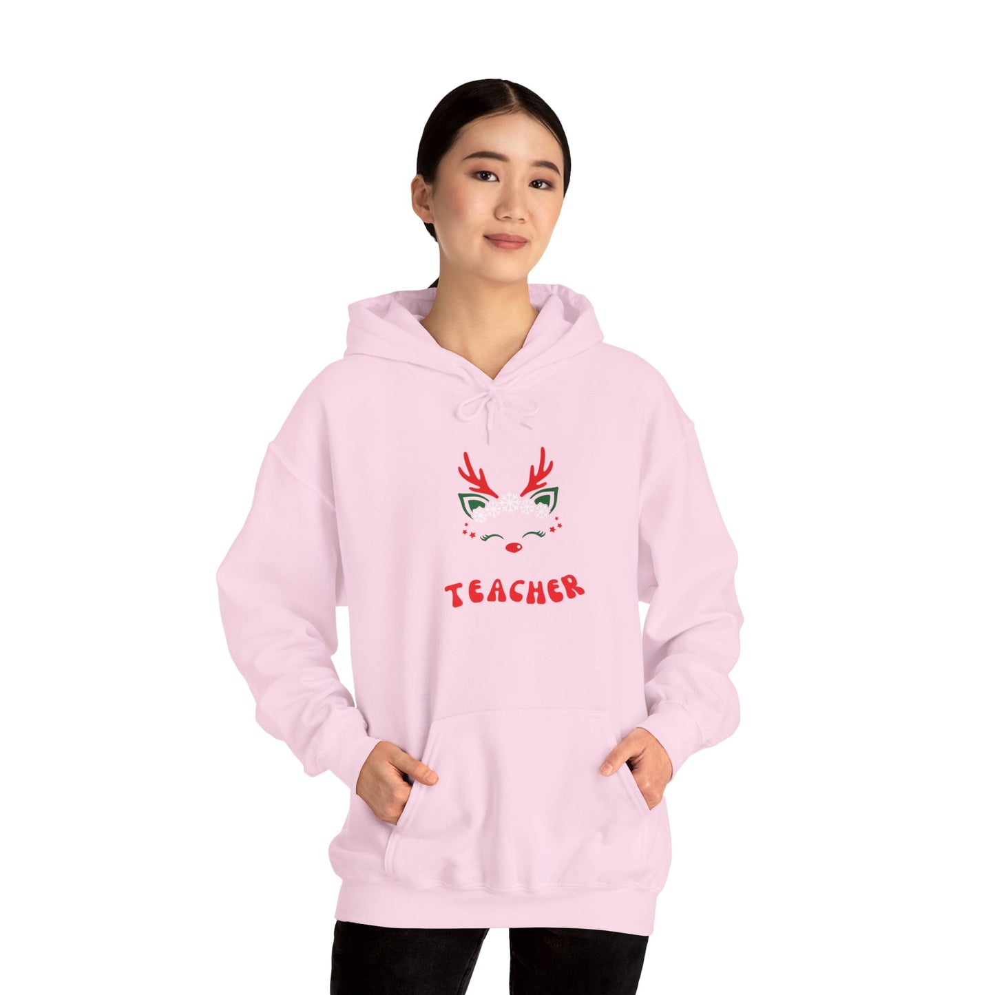 Festive Teacher Hooded Sweatshirt
