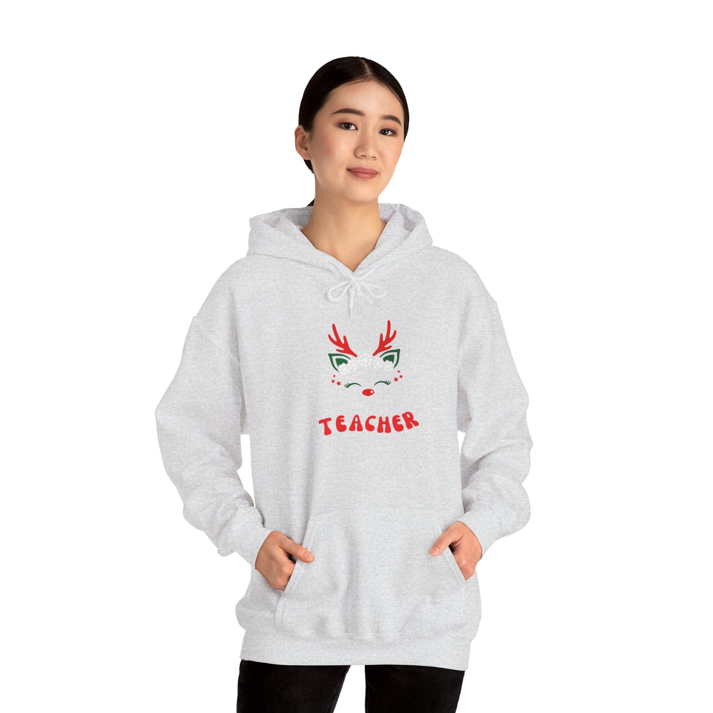 Festive Teacher Hooded Sweatshirt