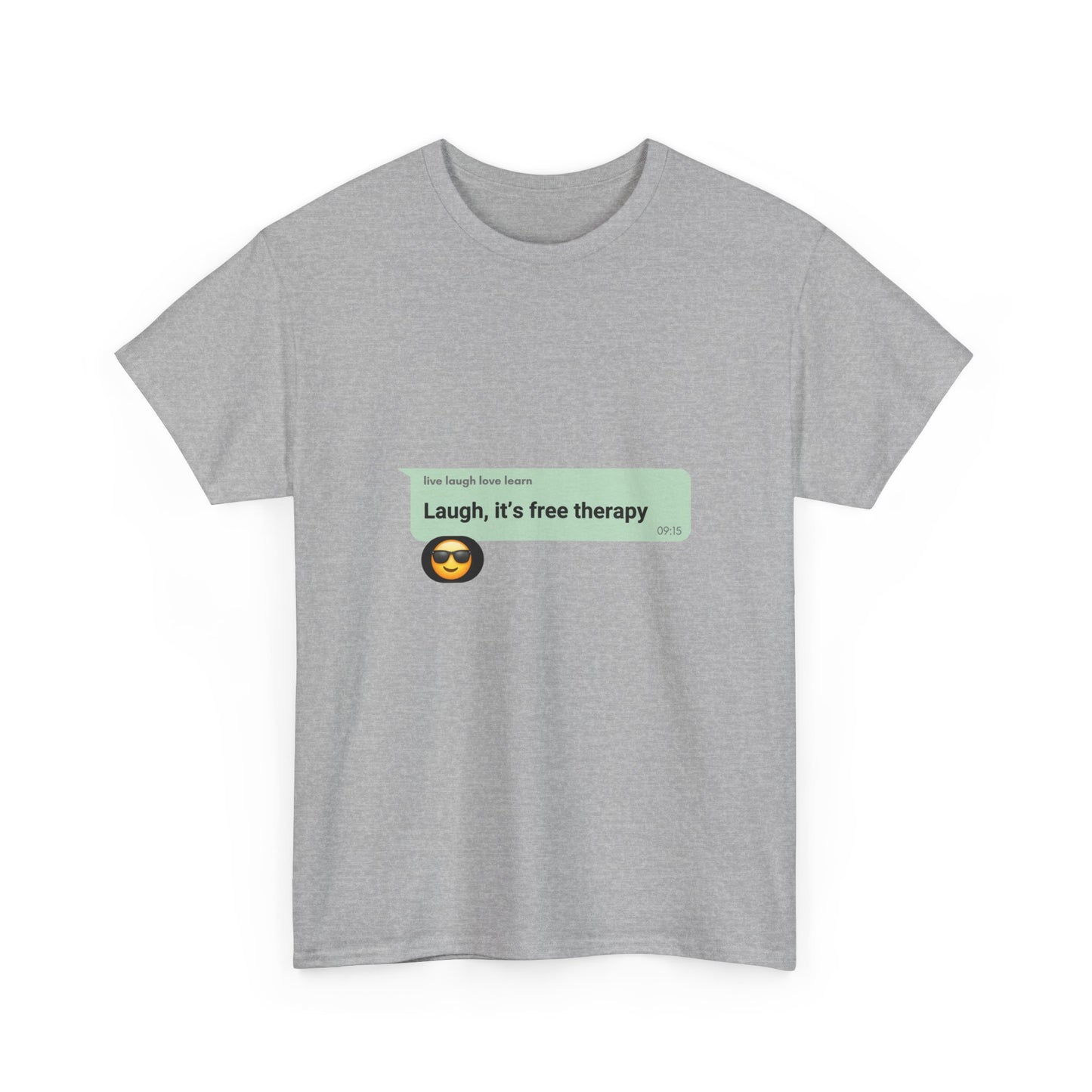 laugh it's free therapy Unisex Heavy Cotton Tee