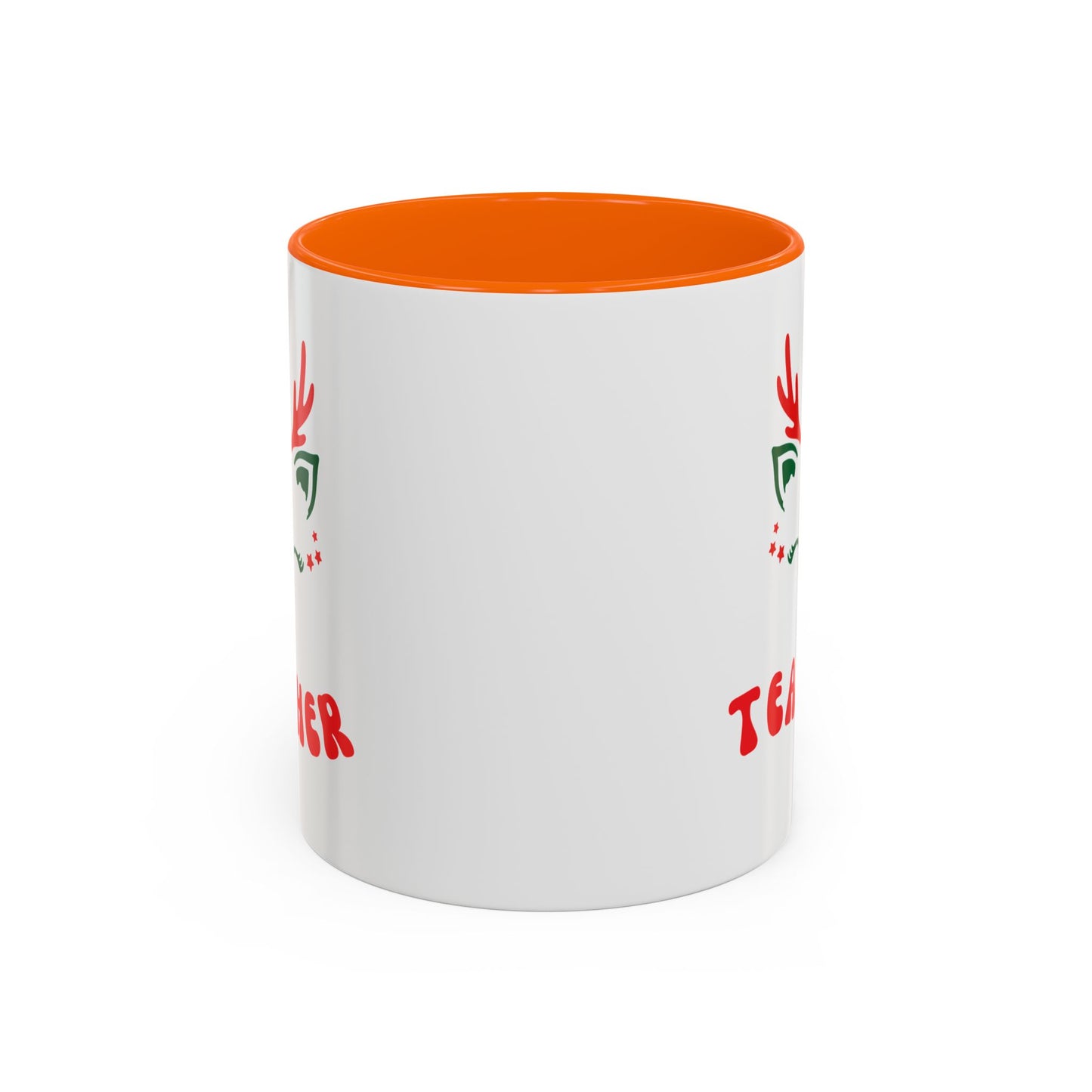 Festive Teacher raindeer Accent Coffee Mug (11, 15oz)