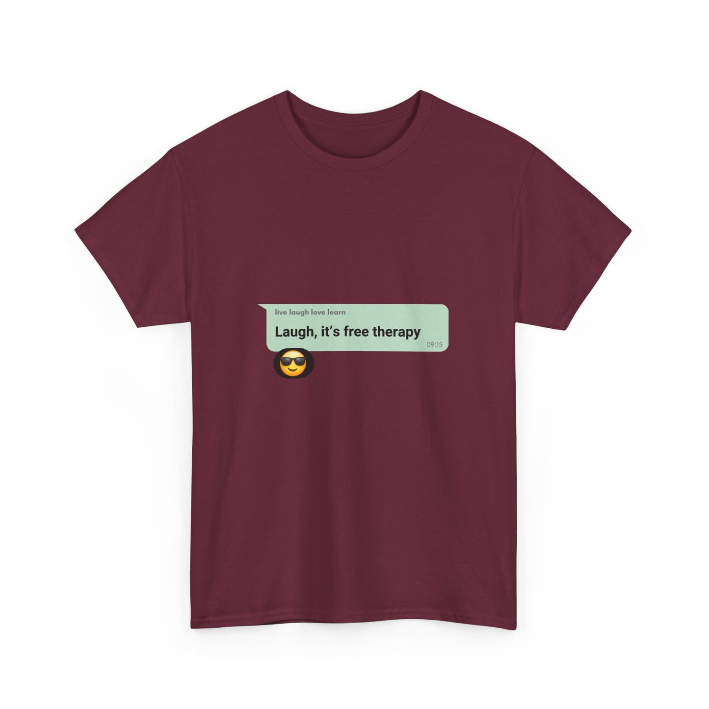 laugh it's free therapy Unisex Heavy Cotton Tee