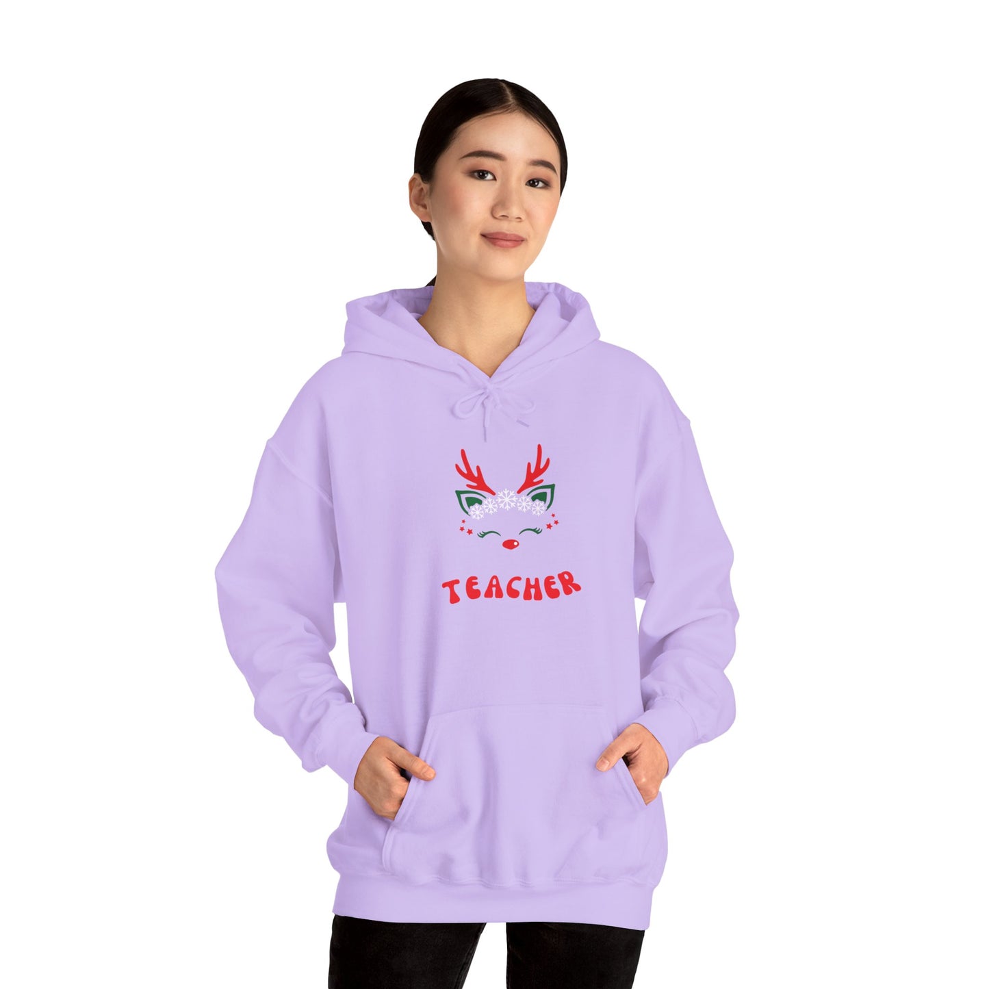 Festive Teacher Hooded Sweatshirt