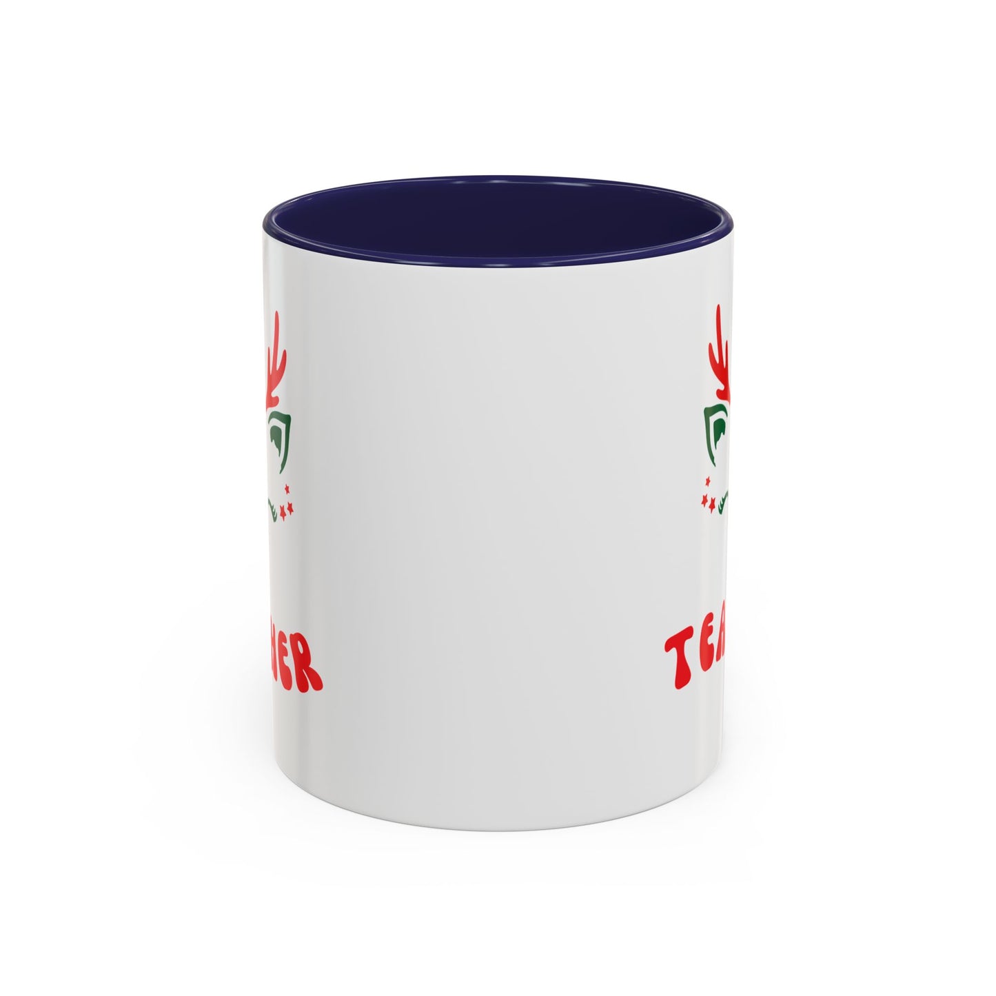 Festive Teacher raindeer Accent Coffee Mug (11, 15oz)