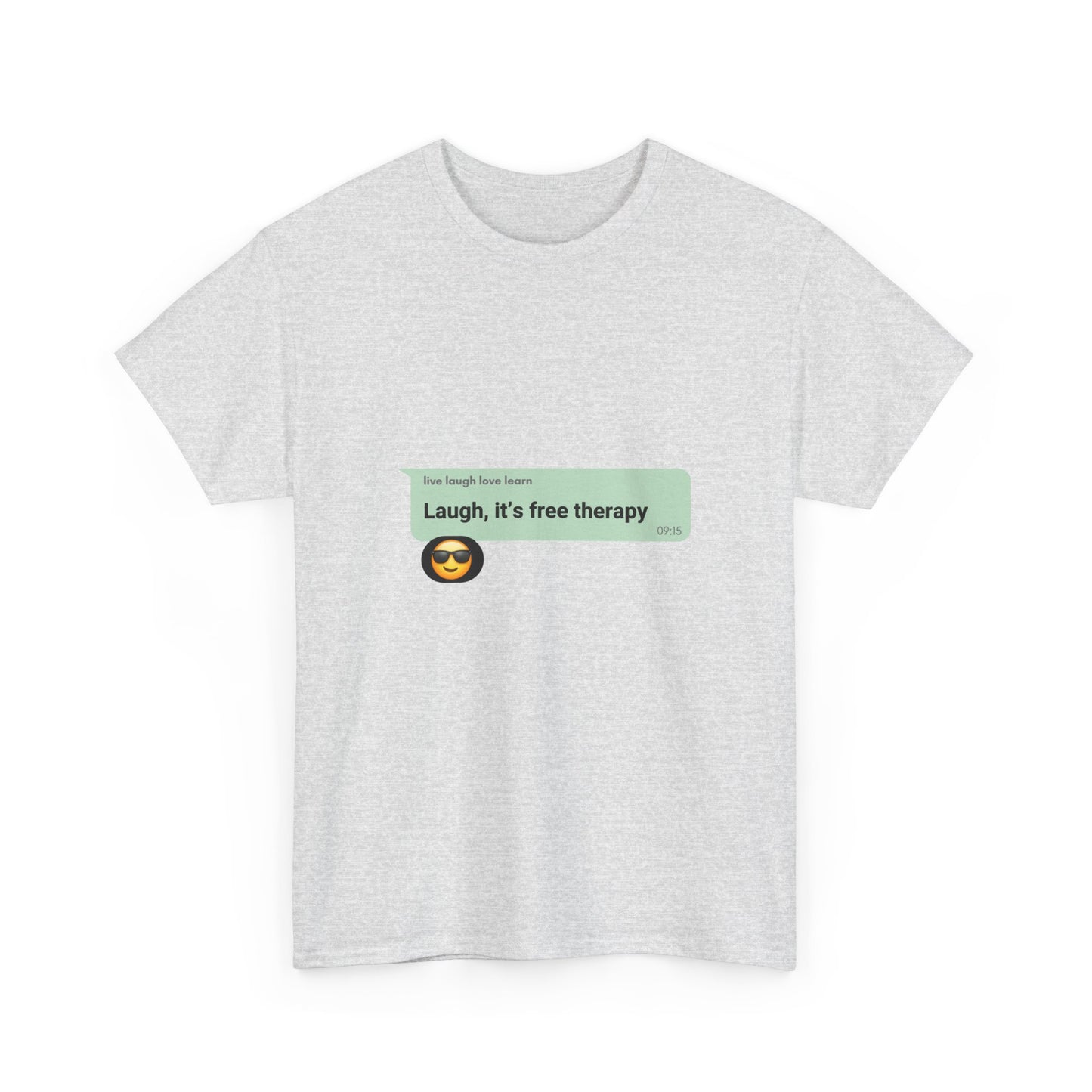laugh it's free therapy Unisex Heavy Cotton Tee