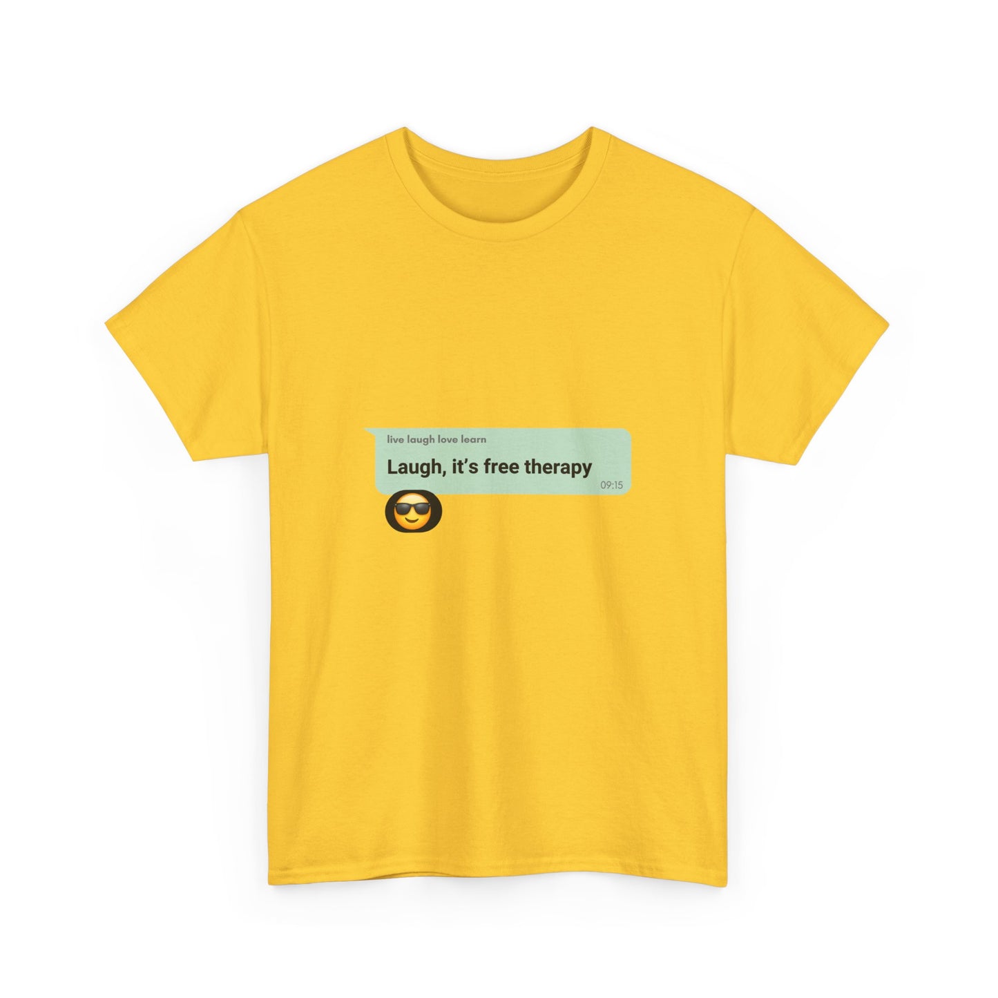 laugh it's free therapy Unisex Heavy Cotton Tee