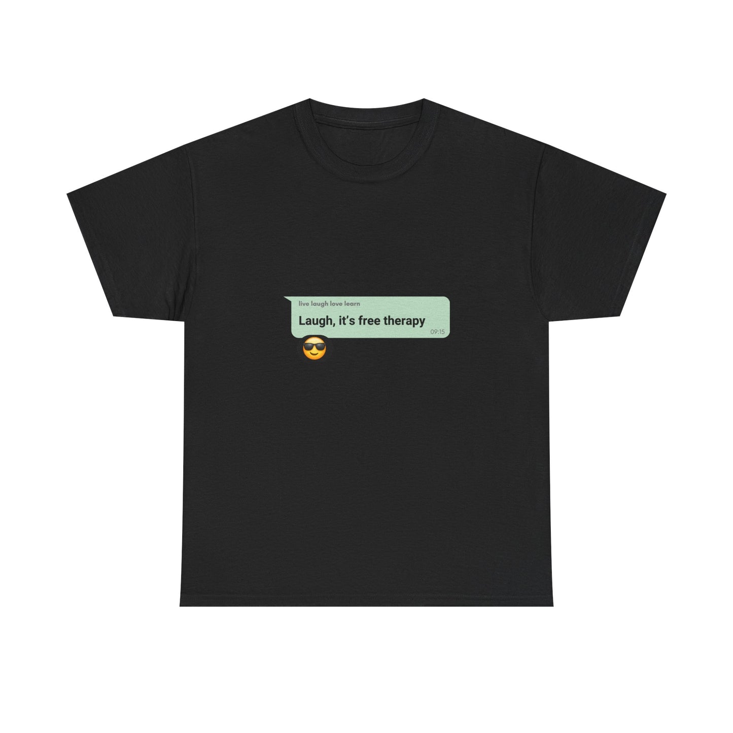 laugh it's free therapy Unisex Heavy Cotton Tee