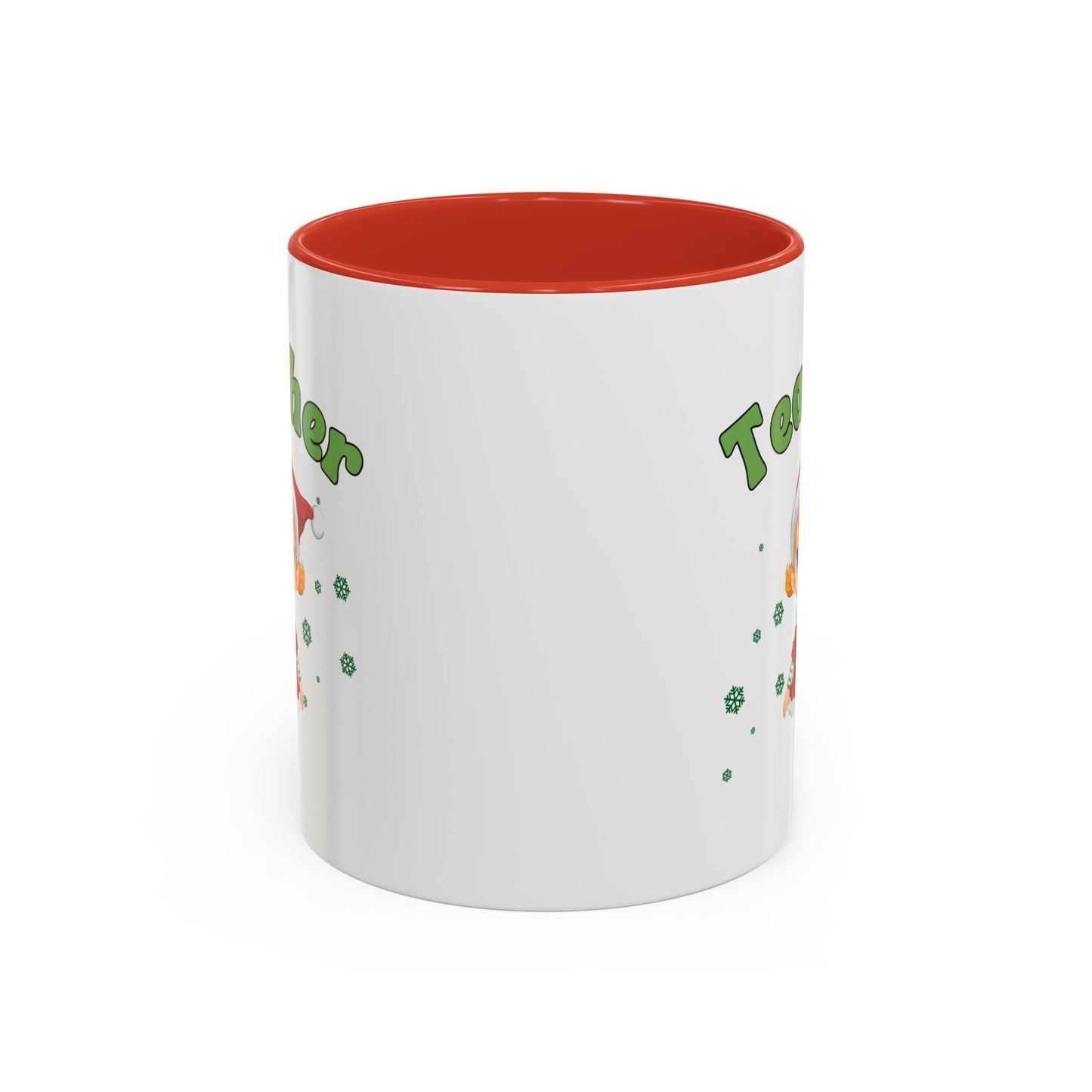 Teacher Elf Accent Coffee Mug (11, 15oz)