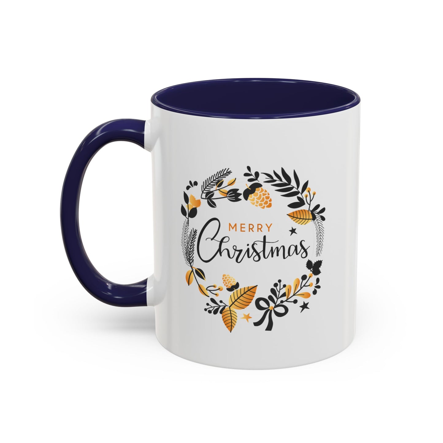 Accent Coffee Mug (11, 15oz) - fueled by coffee, kindness and christmas magic