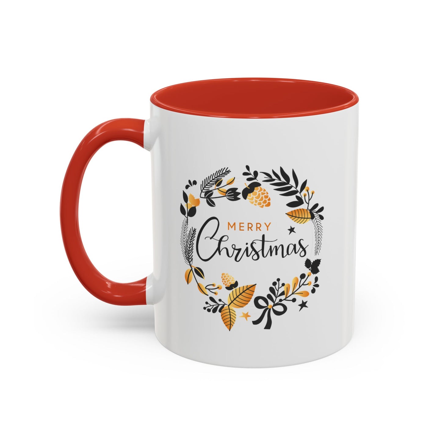 Accent Coffee Mug (11, 15oz) - fueled by coffee, kindness and christmas magic