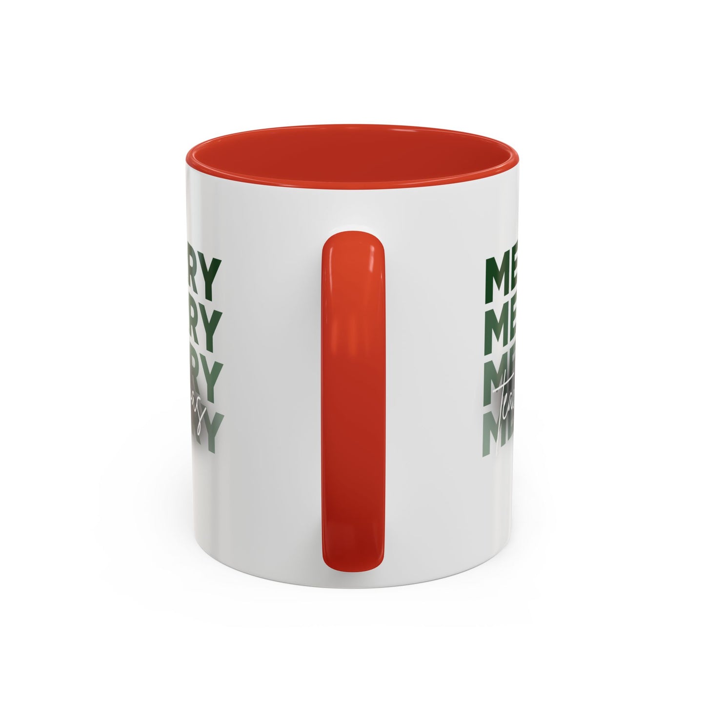 Merry Teachmas - Accent Coffee Mug (11, 15oz)